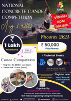 National Concrete Canoe Competition Phoenix 2K23 Canoe Competition Poster